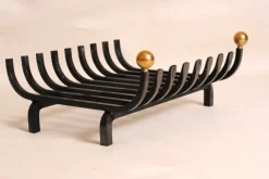 Outlet Pamono Mid-Century Modern Cast Iron Log Holder for Fireplace, 1960s