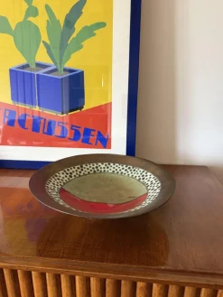 Pamono Mid-Century Modern Ceramic Bowl, France, 1970s><noscript><img width=