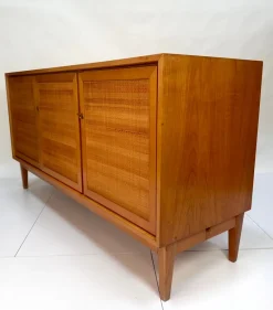 Online Pamono Mid-Century Modern Cherry Sideboard with Woven Front, West Germany, 1965