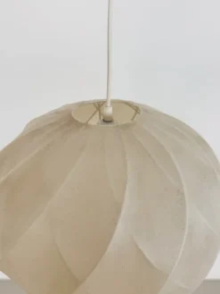 New Pamono Mid-Century Modern Cocoon Pendant Light from Goldkant Leuchten, 1970s