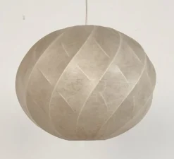 New Pamono Mid-Century Modern Cocoon Pendant Light from Goldkant Leuchten, 1970s