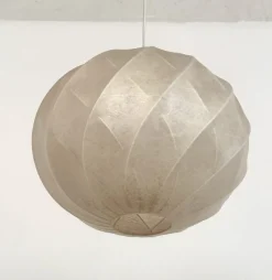 New Pamono Mid-Century Modern Cocoon Pendant Light from Goldkant Leuchten, 1970s