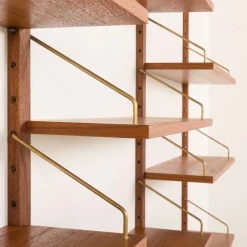 Pamono Mid-Century Modern Danish Teak Shleving Unit in the style of Poul Cadovius, 1960s><noscript><img width=