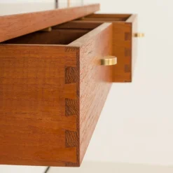 Pamono Mid-Century Modern Danish Wall Unit in Teak, 1960s><noscript><img width=