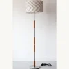 Pamono Mid-Century Modern Danish Oak and Chrome Floor Lamp, 1960s> Floor Lamps