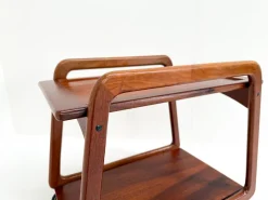 Pamono Mid-Century Modern Danish Serving Cart by Henning Wind-Hansen for Sika Furniture, 1960s><noscript><img width=
