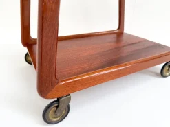 Pamono Mid-Century Modern Danish Serving Cart by Henning Wind-Hansen for Sika Furniture, 1960s><noscript><img width=