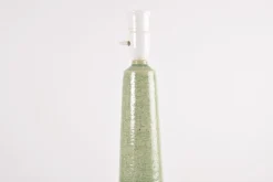 Online Pamono Mid-Century Modern Danish Green Glaze Ceramic Table Lamp with Shade from Palshus, 1960s