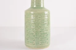 Online Pamono Mid-Century Modern Danish Green Glaze Ceramic Table Lamp with Shade from Palshus, 1960s