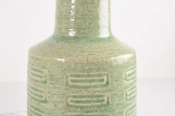 Online Pamono Mid-Century Modern Danish Green Glaze Ceramic Table Lamp with Shade from Palshus, 1960s
