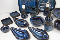 Pamono Mid-Century Modern Danish Dishes in Stoneware from Søholm, 1960s, Set of 17><noscript><img width=