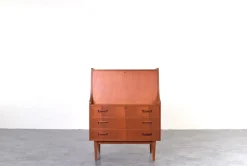 Best Pamono Mid-Century Modern Danish Teak Secretaire by Gunnar Nielsen for Tibergaard, 1960s
