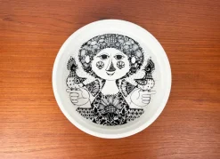 Pamono Mid-Century Modern Danish Flora Bowl by Bjørn Wiinblad for Nymölle, Denmark, 1960s><noscript><img width=