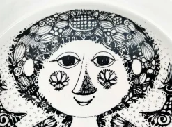 Pamono Mid-Century Modern Danish Flora Bowl by Bjørn Wiinblad for Nymölle, Denmark, 1960s><noscript><img width=