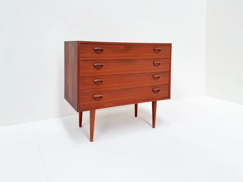 Online Pamono Mid-Century Modern Danish Teak Chest of Drawers by Kai Kristiansen, 1960s