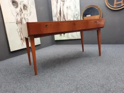 Pamono Mid-Century Modern Desk in Cherry and Formica, 1950s><noscript><img width=