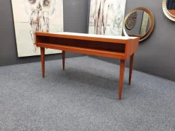 Pamono Mid-Century Modern Desk in Cherry and Formica, 1950s><noscript><img width=
