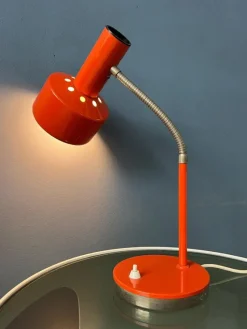 Discount Pamono Mid-Century Modern Desk Lamp in Orange from Hustadt Leuchten