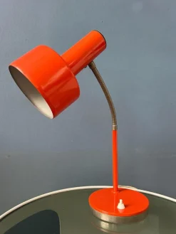 Discount Pamono Mid-Century Modern Desk Lamp in Orange from Hustadt Leuchten