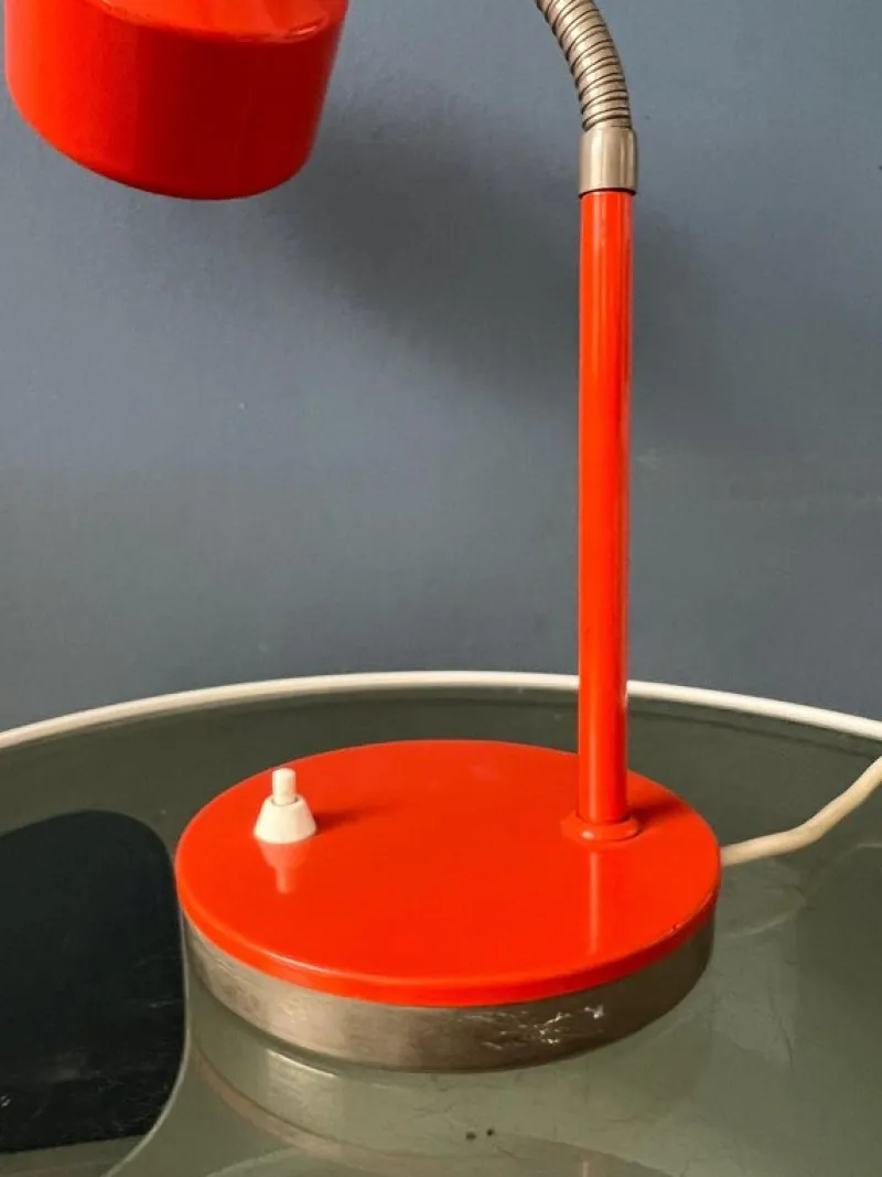 Discount Pamono Mid-Century Modern Desk Lamp in Orange from Hustadt Leuchten