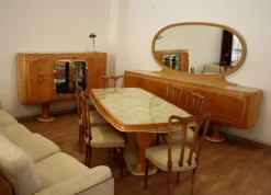Clearance Pamono Mid-Century Modern Dining Room Set by Vittorio Dassi, 1950s, Set of 9