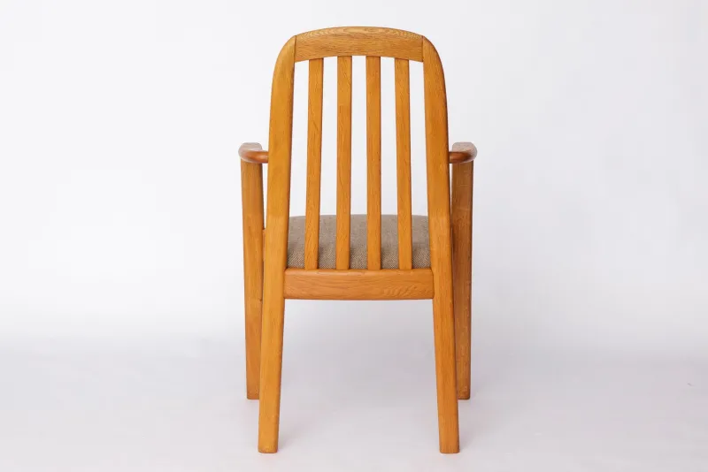 Clearance Pamono Mid-Century Modern Dining Armchairs in Oak from Dyrlund, Denmark, 1970s, Set of 4