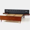 Sale Pamono Mid-Century Modern Double Bed Bedroom Set with Floating Nightstands and Lighting, 1960s