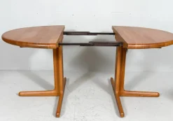 New Pamono Mid-Century Modern Extendable Dining Table in Teak from Langeskov Möbelfabrik, 1970s