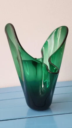 Outlet Pamono Mid-Century Modern Fazzoletto Murano Glass Vase, 1950s