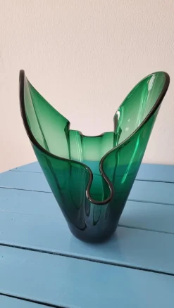 Outlet Pamono Mid-Century Modern Fazzoletto Murano Glass Vase, 1950s