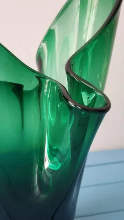 Outlet Pamono Mid-Century Modern Fazzoletto Murano Glass Vase, 1950s