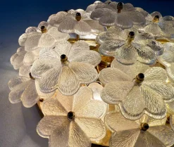 Pamono Mid-Century Modern Floral Wall Lamp by Ernst Palme, 1960s><noscript><img width=