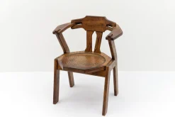 Pamono Mid-Century Modern French Provincial Oak Chair, 1960s> Lounge Chairs & Armchairs