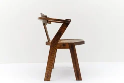 Pamono Mid-Century Modern French Provincial Oak Chair, 1960s><noscript><img width=