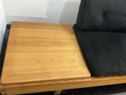 Pamono Mid-Century Modern French Bench in Elm in the style Pierre Chapo, 1950s><noscript><img width=