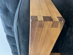 Pamono Mid-Century Modern French Bench in Elm in the style Pierre Chapo, 1950s><noscript><img width=