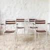 Pamono Mid-Century Modern French Stackable Garden Chairs, 1950s, Set of 4