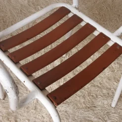 Pamono Mid-Century Modern French Stackable Garden Chairs, 1950s, Set of 4