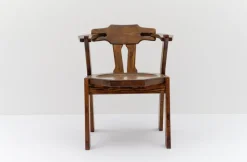 Pamono Mid-Century Modern French Provincial Oak Chair, 1960s> Lounge Chairs & Armchairs