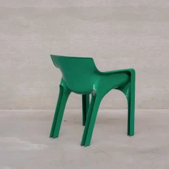 Pamono Mid-Century Modern Gaudi Dining Chairs by Vico Magistretti, 1970s, Set of 6><noscript><img width=