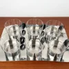 Pamono Mid-Century Modern German Tea Glasses and Tray from WMF, 1960s, Set of 7> Glassware