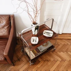 Hot Pamono Mid-Century Modern German Bar Cart or Trolley, 1970s