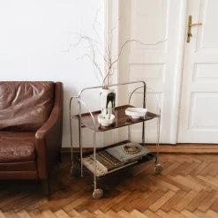 Hot Pamono Mid-Century Modern German Bar Cart or Trolley, 1970s
