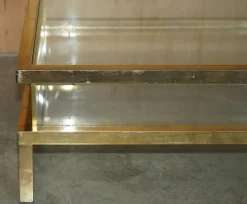Pamono Mid-Century Modern Glass Coffee Table from Maison Jansen, 1960s><noscript><img width=
