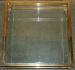 Pamono Mid-Century Modern Glass Coffee Table from Maison Jansen, 1960s><noscript><img width=