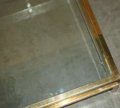 Pamono Mid-Century Modern Glass Coffee Table from Maison Jansen, 1960s><noscript><img width=