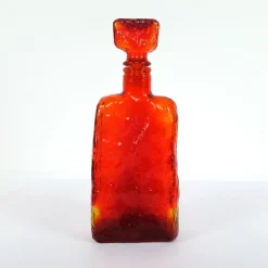 Pamono Mid-Century Modern Glass Decanters from Empoli, Set of 6><noscript><img width=