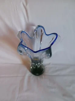 Pamono Mid-Century Modern Glass Vase from Egermann Glass><noscript><img width=