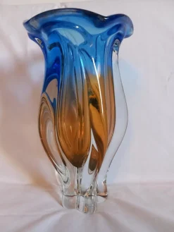 Online Pamono Mid-Century Modern Glass Vase by Josef Hospodka for Chribska Glassworks