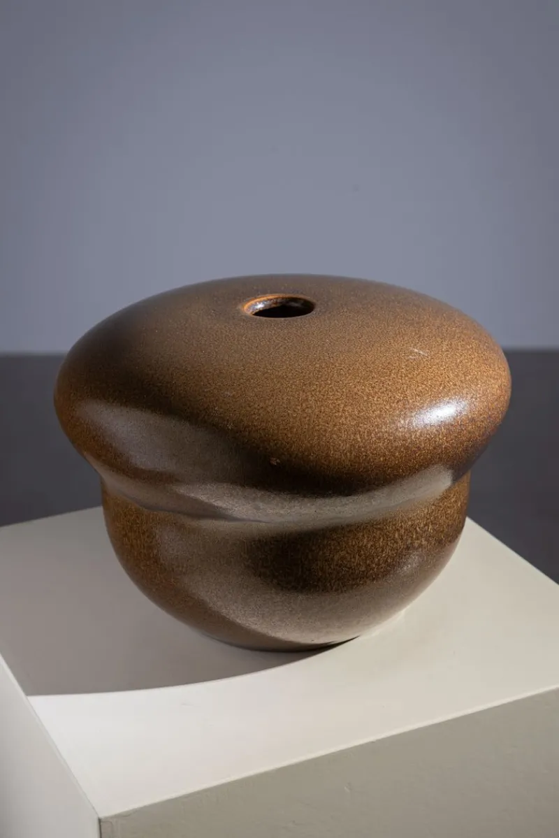 Pamono Mid-Century Modern Glazed Ceramic Vase, 1970s> Vases